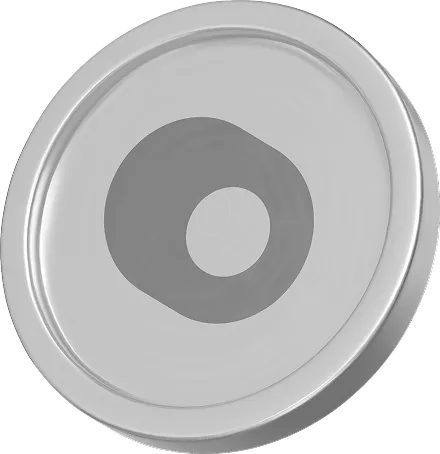 A coin with ON RE logo on it