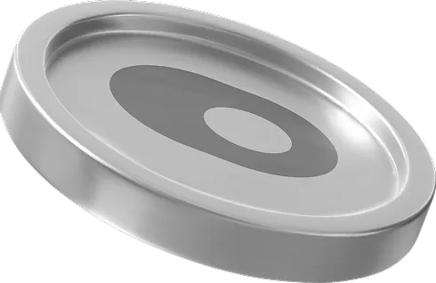 A coin with ON RE logo on it