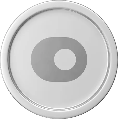 A coin with ON RE logo on it